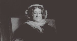 donna del 1800. quadro in bianco e nero